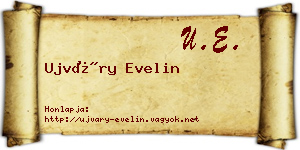Ujváry Evelin névjegykártya