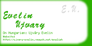 evelin ujvary business card